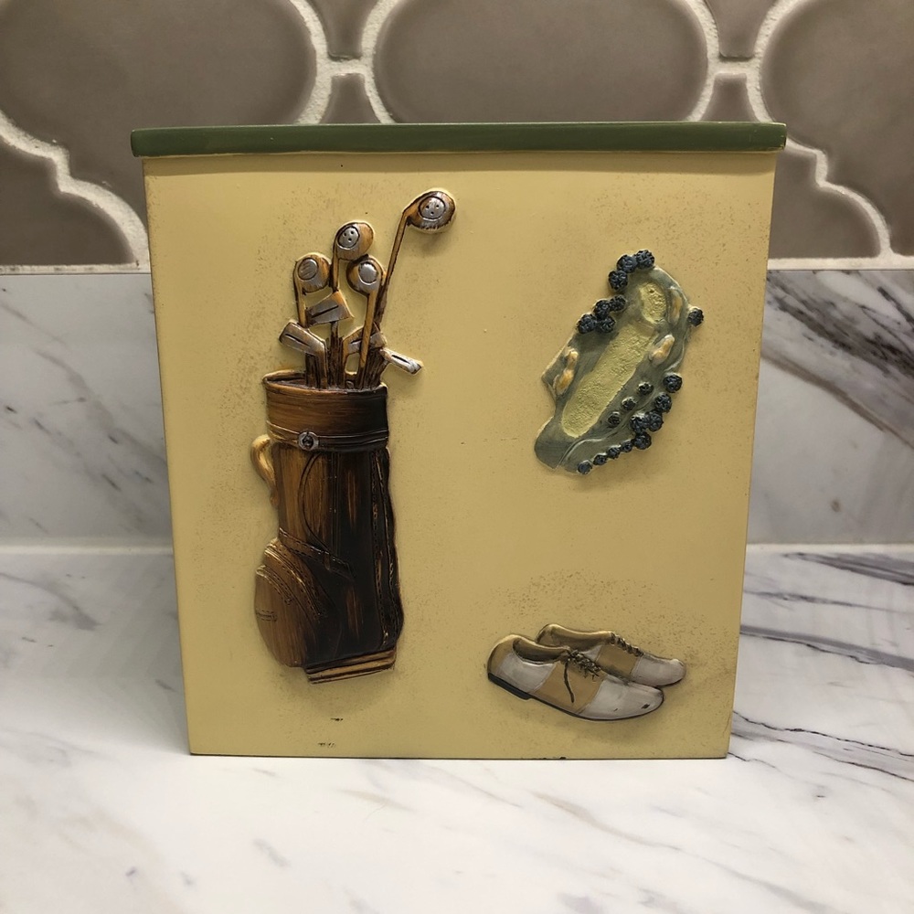 Golf Tissue Box Cover - Picture 2 of 6